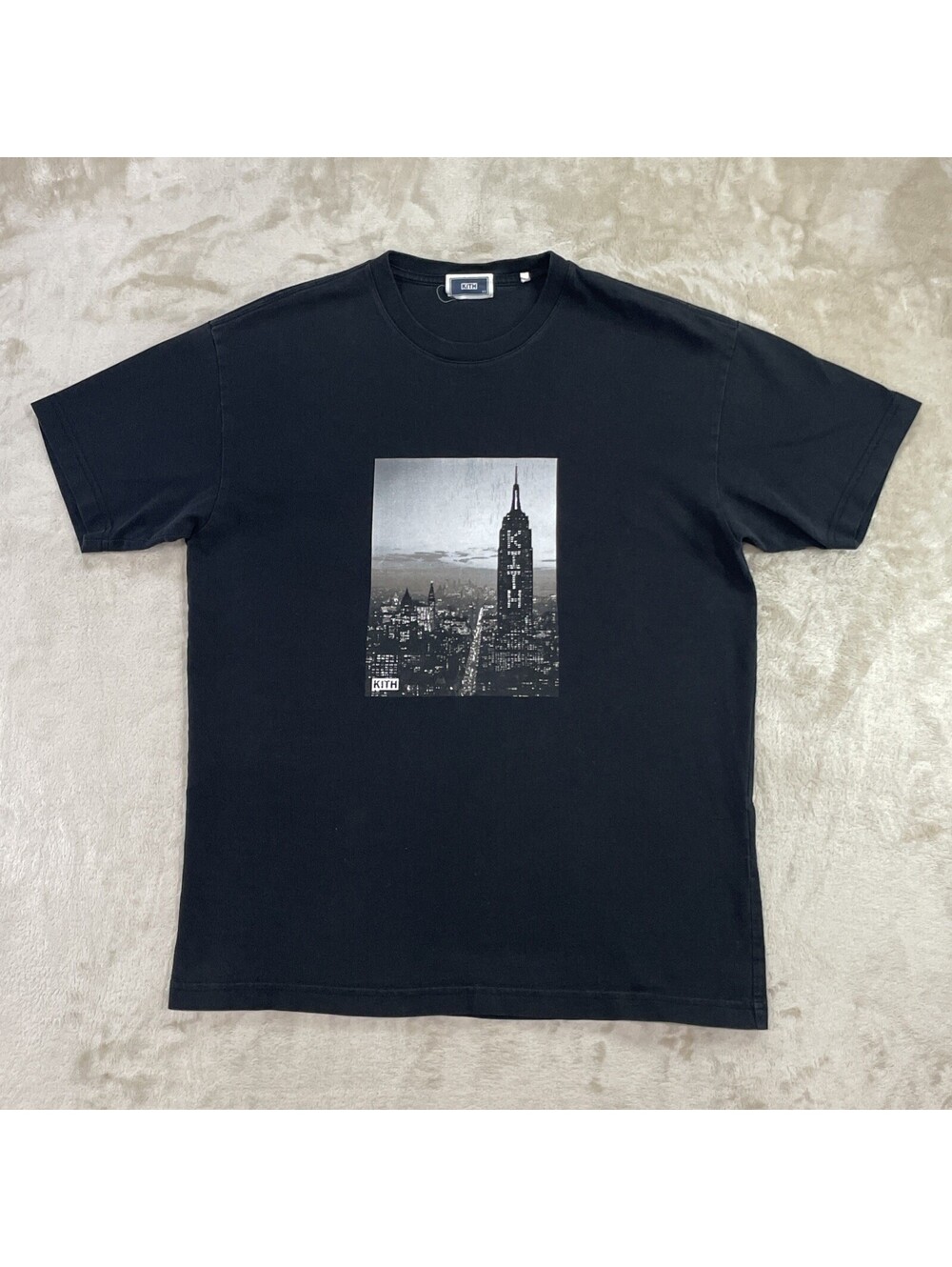 KITH City Lights Tee Black SS22 Mens Size XS - Excellent Condition